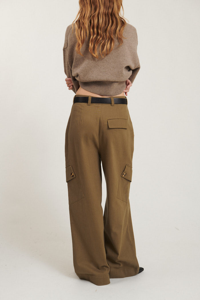 Basic Apparel Creol Cargo Pants Pants 181 Capers Green